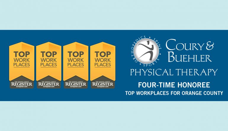Top Workplaces Award Orange County Cbpt Top Workplaces Award 2016 For Coury Buehler Physical Therapy